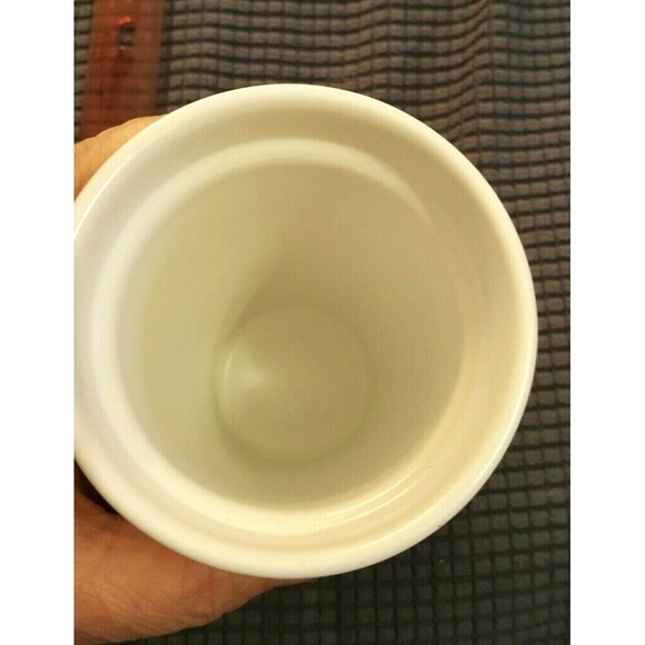 Starbucks Ceramic Tumbler 12oz Holiday 2017 Coffee Cup with Red Lid Travel Mug - Picture 3 of 12